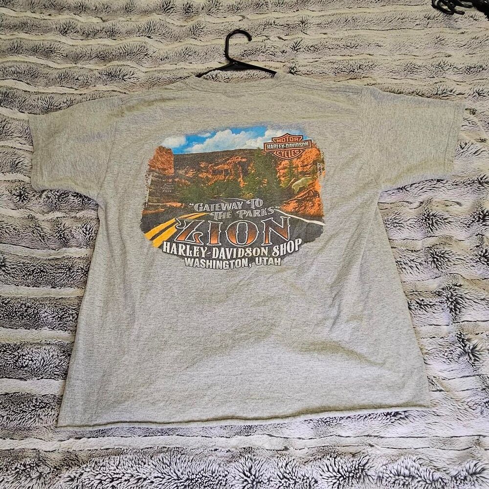 Harley-davidson Men's Grey T-shirt